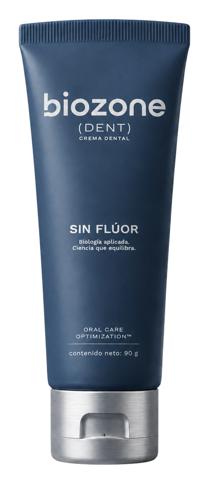 Tubo de Biozone Dent, crema dental sin flúor, 90 g